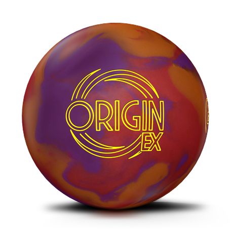 2024 900 Global Origin bowling ball with ai core, 74-76 durometer rating, power edge finish, high flare potential, asymmetrical weightblock, reserve 93 hybrid coverstock